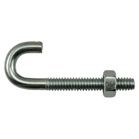 Midwest Fastener 1/4"-20 x 2-5/16" Zinc Plated Steel Coarse Thread J-Bolt 20PK 52291